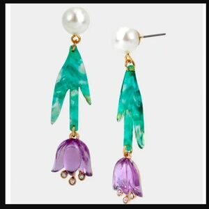 New in Box - Betsey Johnson - Tulip Drop Earrings
